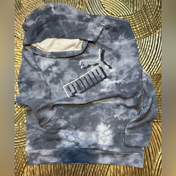 Puma Other - PUMA Boy's Blue Tie-Dye Hoodie